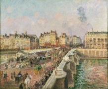 Картина Afternoon Sunshine, Pont Neuf, Камиль Писсарро